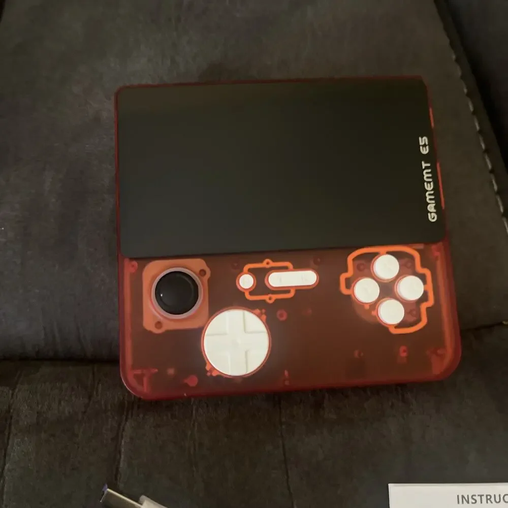 Gamemt E5 Jellymini Handheld Game Console Orange / Black 64GB Wi-Fi USB-C. No SD